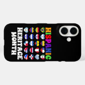 ラテン諸国の旗 ハート 幸せなお祝い Case-Mate iPhoneケース (裏面 (横))