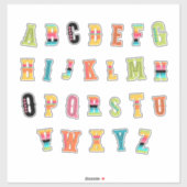 ラテン風 – A-Z 2- シール (シート)