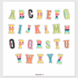 ラテン風 – A-Z 2- シール