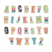 ラテン風 – A-Z 2- シール (正面)