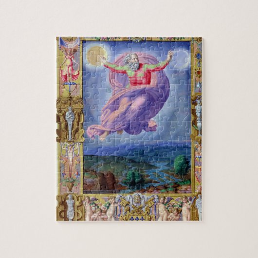 ラテン8880 fol.182vの神Psaltからの父、 ジグソーパズル (縦)