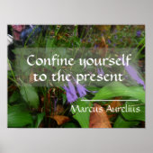 ラテン・ウィズダム引用文の緑のポスター ポスター (正面)