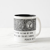 ラテン・カトリック信者祈りの言葉司祭 ツートーンマグカップ (正面右)
