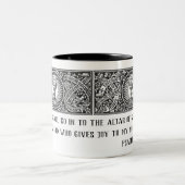 ラテン・カトリック信者祈りの言葉司祭 ツートーンマグカップ (中央)