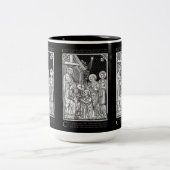 ラテン·カトリック·エピファニー·ライン·アート ツートーンマグカップ (中央)