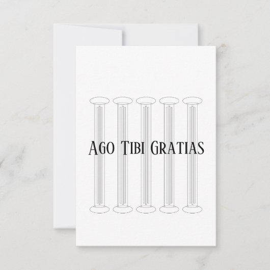 ラテン サンキューカード (正面)