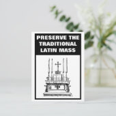 ラテン・マス伝統的・カトリックを守る ポストカード (スタンド正面)