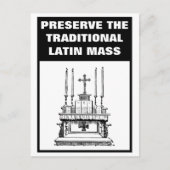 ラテン・マス伝統的・カトリックを守る ポストカード (正面)