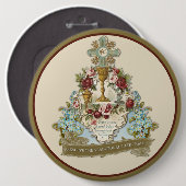 ラテン・マス伝統的・カトリックを守る 缶バッジ (正面&裏面)