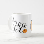 ラテートアトト数学おもしろいジョーク子供へマグ コーヒーマグカップ (正面左)