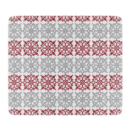 ラテ伝統的ビアのSUN記号の幾何学的パターンI カッティングボード (正面)