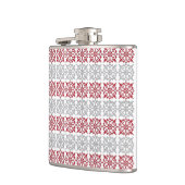 ラテ伝統的ビアのSUN記号の幾何学的パターンI フラスク (左)