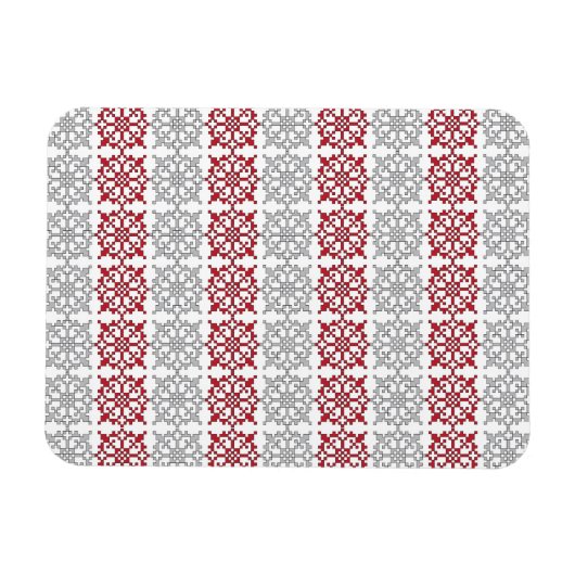 ラテ伝統的ビアのSUN記号の幾何学的パターンI マグネット (横)