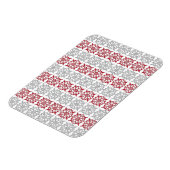 ラテ伝統的ビアのSUN記号の幾何学的パターンI マグネット (左側)