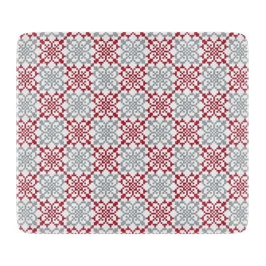 ラテ伝統的ビアンのSUN記号の幾何学的パターンIII カッティングボード (正面)