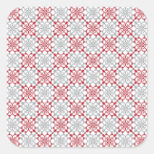 ラテ伝統的ビアンのSUN記号の幾何学的パターンIII スクエアシール (正面)