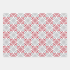 ラテ伝統的ビアンのSUN記号の幾何学的パターンIII ラッピングペーパーシート