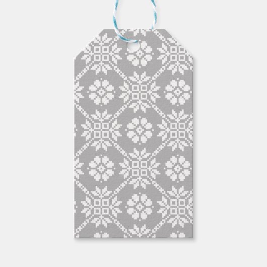 ラテ伝統的ビアン灰色の太陽のジュエクリスサウライト ギフトタグ (正面)