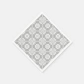 ラテ伝統的ビアン灰色の太陽のジュエクリスサウライト スタンダードカクテルナプキン (角)