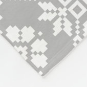 ラテ伝統的ビアン灰色の太陽のジュエクリスサウライト フリースブランケット (角)