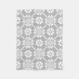 ラテ伝統的ビアン灰色の太陽のジュエクリスサウライト フリースブランケット