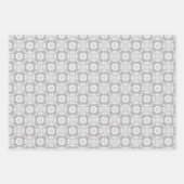 ラテ伝統的ビアン灰色の太陽のジュエクリスサウライト ラッピングペーパーシート (正面2)