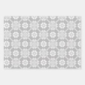 ラテ伝統的ビアン灰色の太陽のジュエクリスサウライト ラッピングペーパーシート (正面)