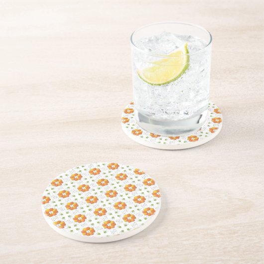 ラテ伝統的ビアンSUNサイン幾何学デザインIX コースター (側面)