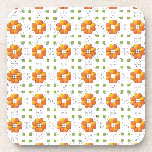 ラテ伝統的ビアンSUNサイン幾何学デザインIX コースター (正面)