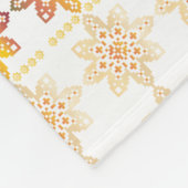 ラテ伝統的ビアンSUNサイン幾何学デザインVIII フリースブランケット (角)