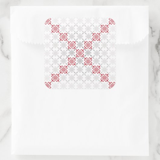 ラテ伝統的ビアンSUN記号の幾何学的パターンII スクエアシール (バッグ)