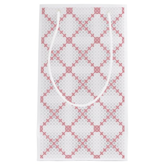 ラテ伝統的ビアンSUN記号の幾何学的パターンII スモールペーパーバッグ (正面)