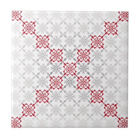 ラテ伝統的ビアンSUN記号の幾何学的パターンII タイル (正面)