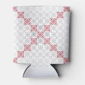 ラテ伝統的ビアンSUN記号の幾何学的パターンII 缶クーラー (正面)