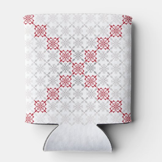 ラテ伝統的ビアンSUN記号の幾何学的パターンII 缶クーラー (裏面)