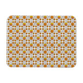 ラテ伝統的ビアンSUN記号の幾何学的パターンV マグネット (横)