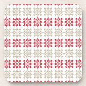 ラテ伝統的ビアンSUN記号の幾何学的パターンVI コースター (正面)