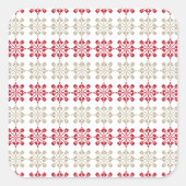 ラテ伝統的ビアンSUN記号の幾何学的パターンVI スクエアシール (正面)