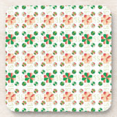 ラテ伝統的ビアンSUN記号の幾何学的パターンX コースター (正面)