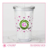 ラテ好きな彼女へ、バレンタインデーの特別なギフト アクリルタンブラー