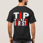 ラテ対カプチーノ2 Tシャツ (裏面)