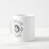 ラテ愛してる コーヒーマグカップ (正面左)