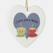 ラテ愛してる！ セラミックオーナメント (右)