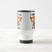 ラテ愛してる 笑えるコーヒーのダジャレ トラベルマグ (中央)