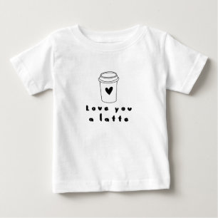 ラテ愛して下さい ベビーTシャツ
