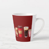 ラテ愛好家のマグカップ | かわいいコーヒーカップ ラテマグ ギフト (右)