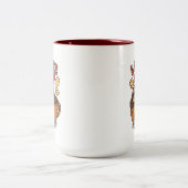 ラテ昼寝コーヒー ツートーンマグカップ (中央)