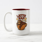 ラテ昼寝コーヒー ツートーンマグカップ (左)