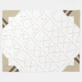 ラテ毛布 フリースブランケット (正面(横))