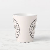 ラテ編み物今日 カフェラテマグ (正面)